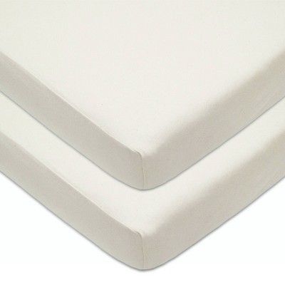 TL Care Baby Fitted Crib Sheet 2pk Sandstone | Target