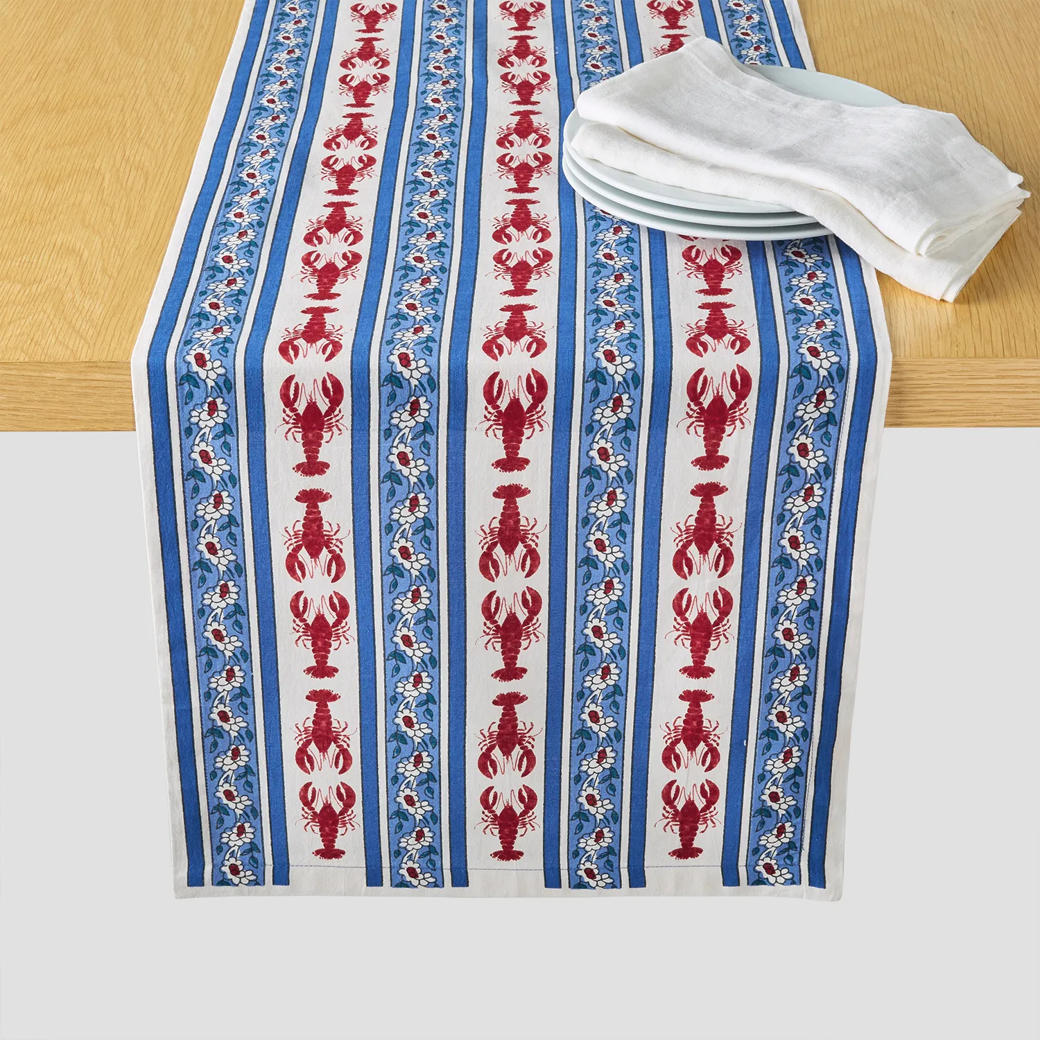 Sur La Table Seaside Block Print Runner | Sur La Table