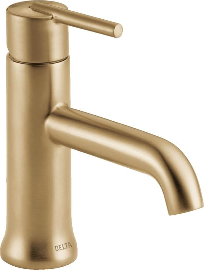 Delta Trinsic Brushed Gold Bathroom Faucet 1 Hole, Single Hole Bathroom Sink Faucet for Vanity, M... | Amazon (US)
