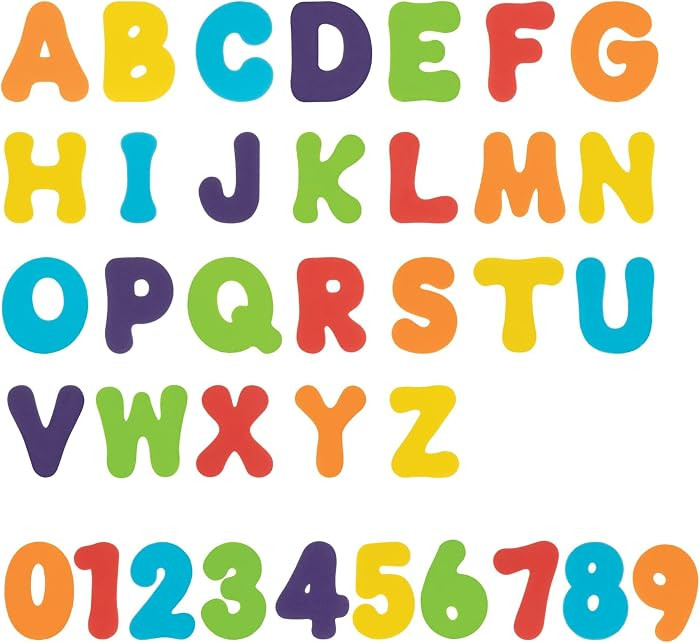 Nuby Foam Bath Letters and Numbers for Toddlers - Bath Toy Set for Kids 3+ Years - 36 Pieces | Amazon (US)