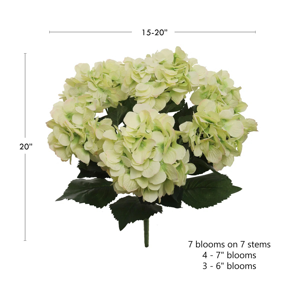 Ultra Realistic Faux Silk Hydrangea Arrangement - Artificial Flowers for Home Decor (Set of 2) | Wayfair North America