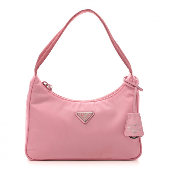 PRADA Tessuto Nylon Mini Re-Edition 2000 Bag Rosa | Fashionphile