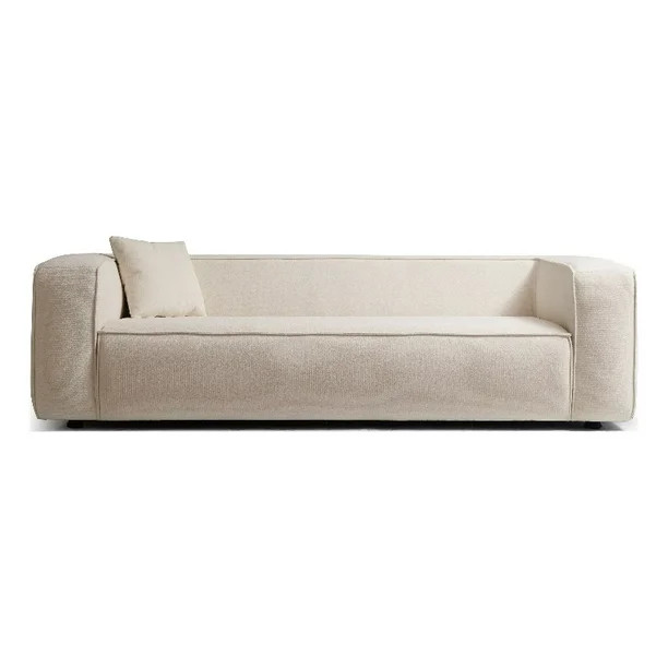 Bellevue Mid Century Modern Furniture Style French Boucle Sofa in Cream - Walmart.com | Walmart (US)
