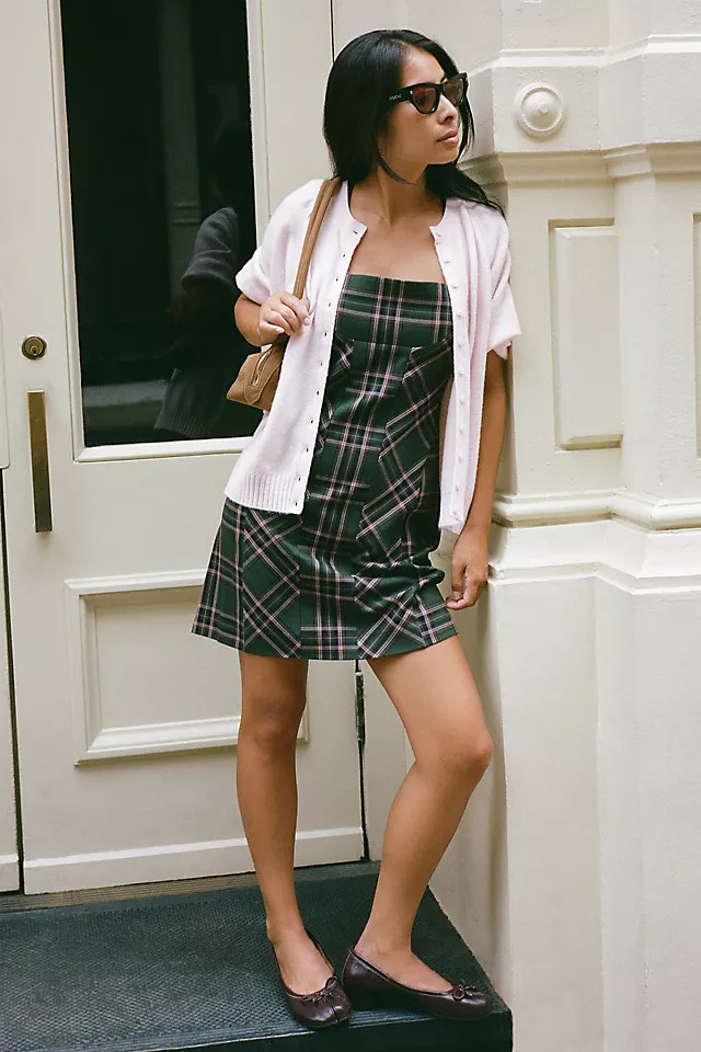 Maeve Square-Neck Mini Dress | Anthropologie (US)