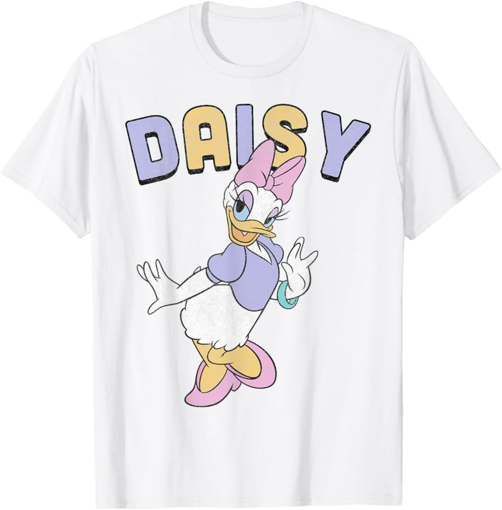 Disney Mickey and Friends Daisy Duck Simple Portrait T-Shirt | Amazon (US)