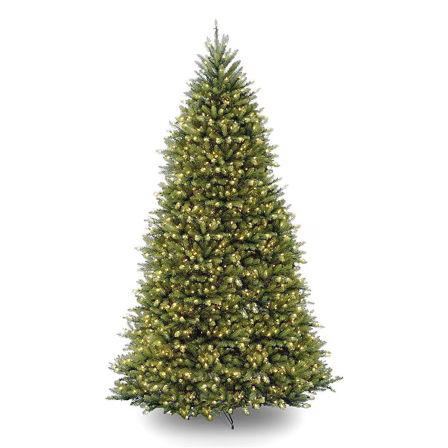 National Tree Company 12-ft Dunhill Fir Pre-lit Artificial Christmas Tree with Multicolor Incande... | Lowe's