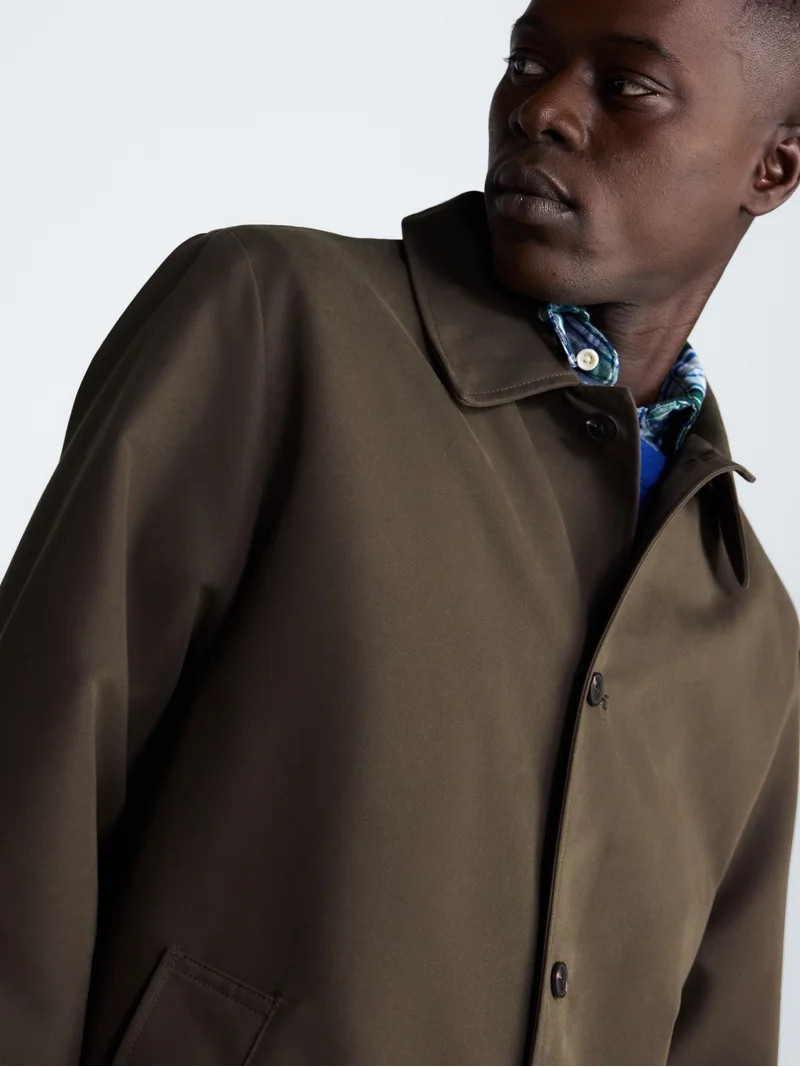 Free Assembly Men's and Big Men's Lightweight Trench Coat, Sizes XS-3XL