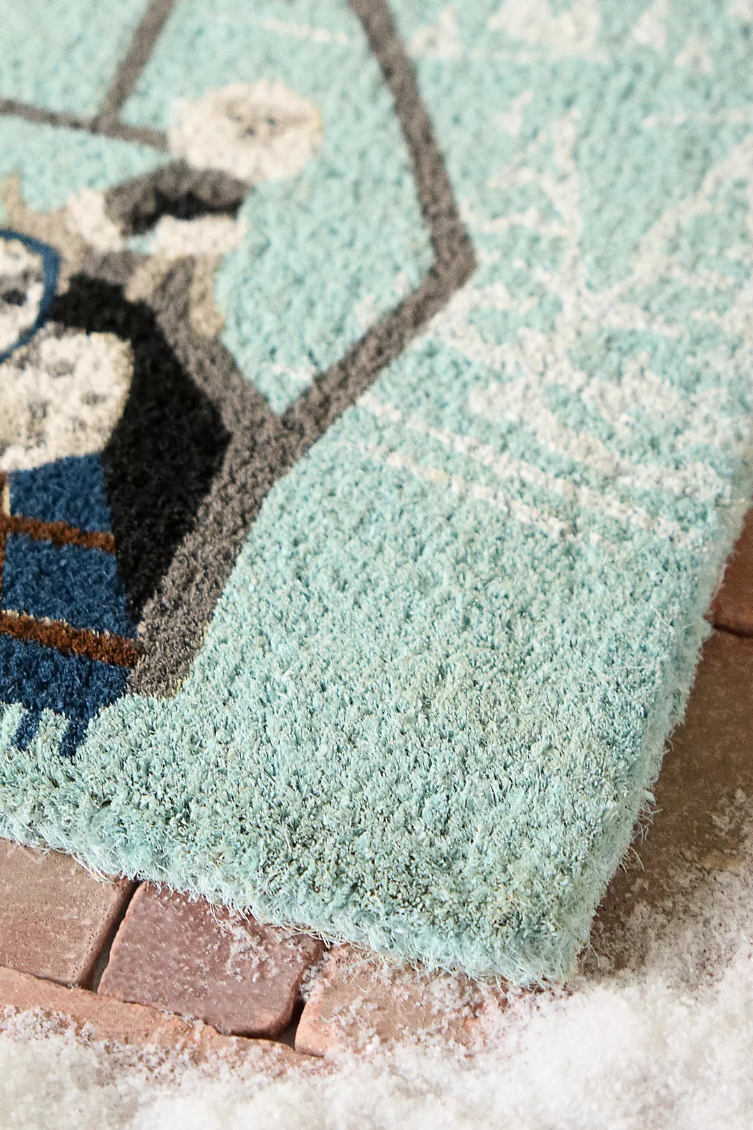 Winter Dogs Printed Coir Doormat | Anthropologie (US)