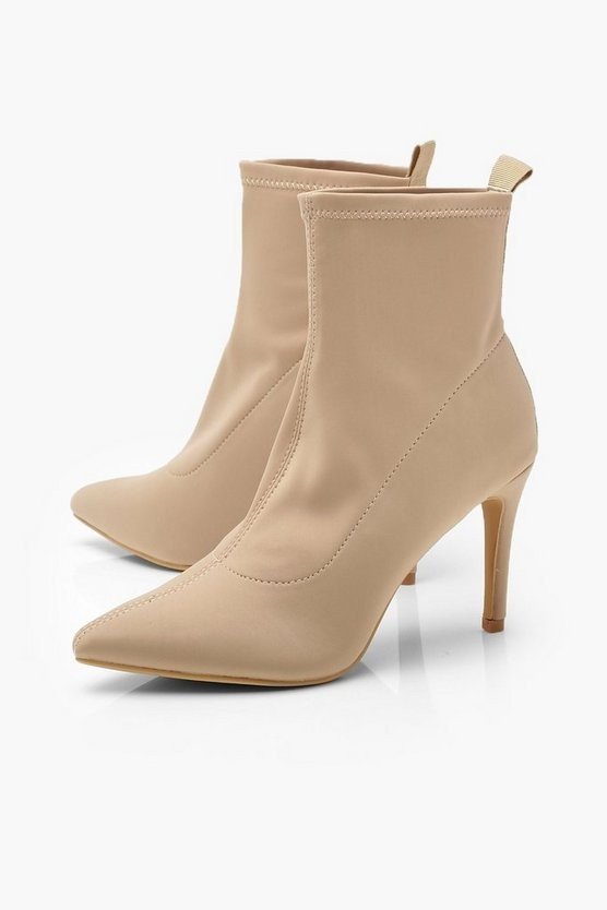 Pointed Stiletto Sock Boots | Boohoo.com (US & CA)