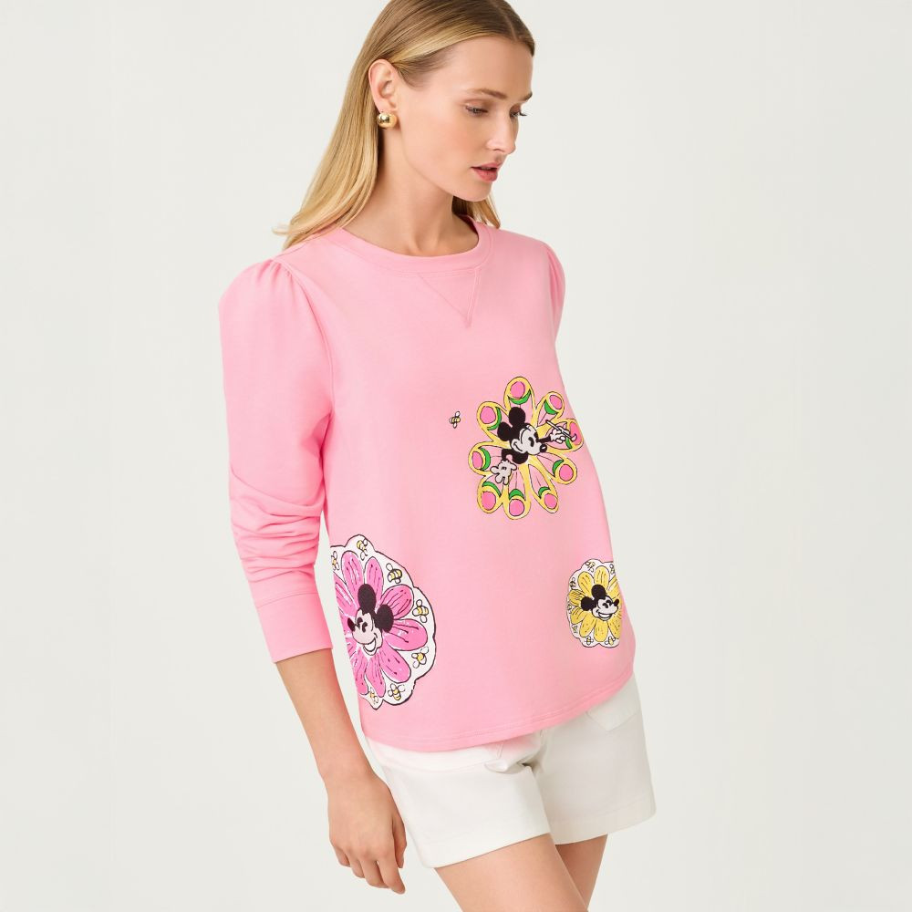 Mickey Mouse Puff Sleeve Sweatshirt by Lilly Pulitzer – Disney Parks | Disney Store