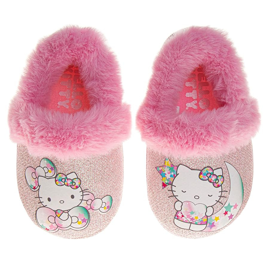 Josmo Sanrio Sweethearts Hello Kitty Slippers for Girls - Kitty Cat Slipper indoor cute house sho... | Amazon (US)