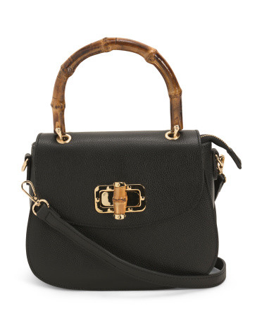 Made In Italy Leather Turn Lock Crossbody | Handbags | Marshalls | Marshalls