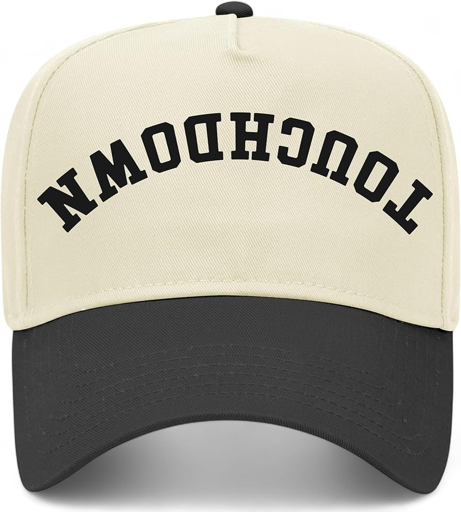 Touchdown Upside Down Reversed Vintage Trucker Hat | Football | Premium Adjustable Snapback Baseb... | Amazon (US)