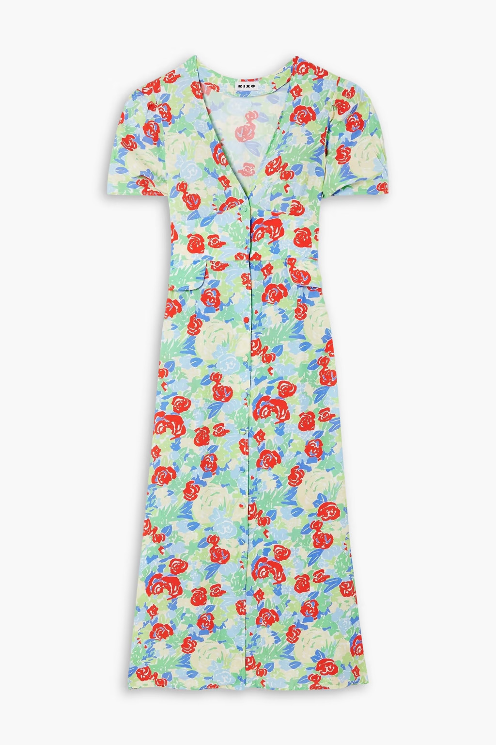 Jackson floral-print crepe midi dress | The Outnet (US and CA)