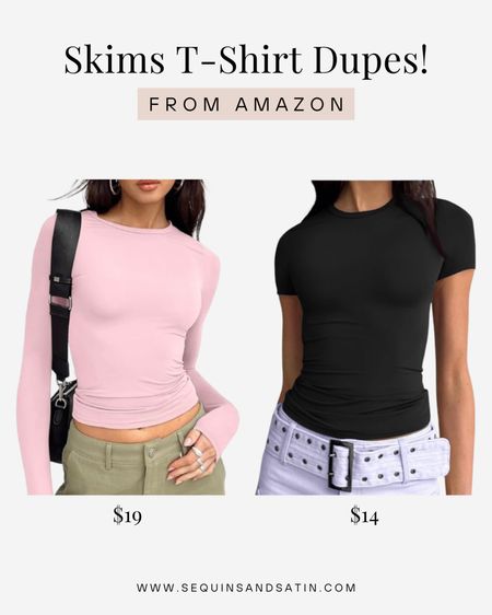 Skims tshirt dupes!🫶

*not knockoffs, just a similar vibe to get the look for less

Skims shirt dupes / skims dupes / skims dupes amazon / amazon skims dupes / amazon tops / skims fits everybody tshirt dupes / Amazon Womens Clothes / Amazon Finds Clothes / Amazon Clothing / Amazon
Must Haves / Amazon Basics / amazon basic tops / Amazon Fashion / Amazon Fashion Finds / Amazon Favorites / Amazon Style / Amazon Clothes / amazon fashion finds


#LTKStyleTip #LTKFindsUnder100 #LTKFindsUnder50