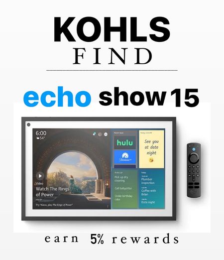 Kohls finds | smart home | smart home gadgets | smart tools | virtual assistant | echo show 15 | mini tv | echo show stand | echo show frame 

#LTKhome #LTKfindsunder100 #LTKfindsunder50