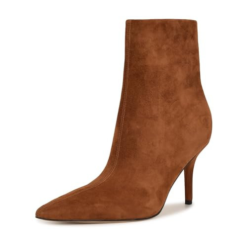 Nine West Women's Ohmy Bootie, Cognac Suede 101, 6 | Amazon (US)
