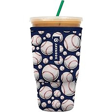 Sok It JavaSok Iced Coffee & Cold Soda Insulated Neoprene Cup Sleeve (Baseball, XLarge: 38-42oz) | Amazon (US)