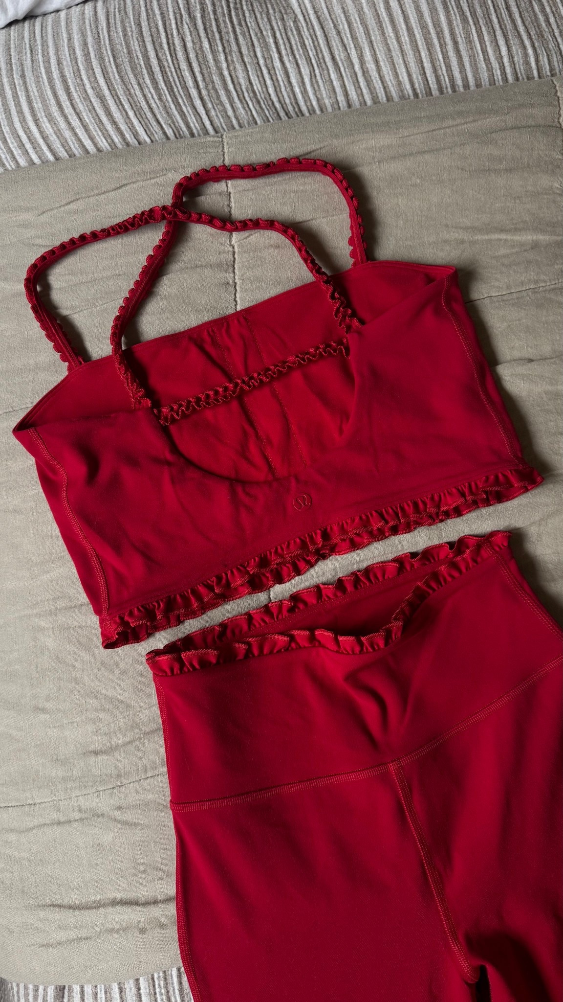 Cutest ruffle workout set 