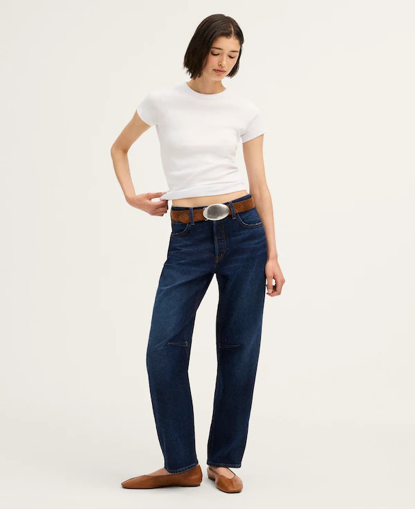 The Darted Barrel-Leg Jean in Comfort Stretch | Madewell