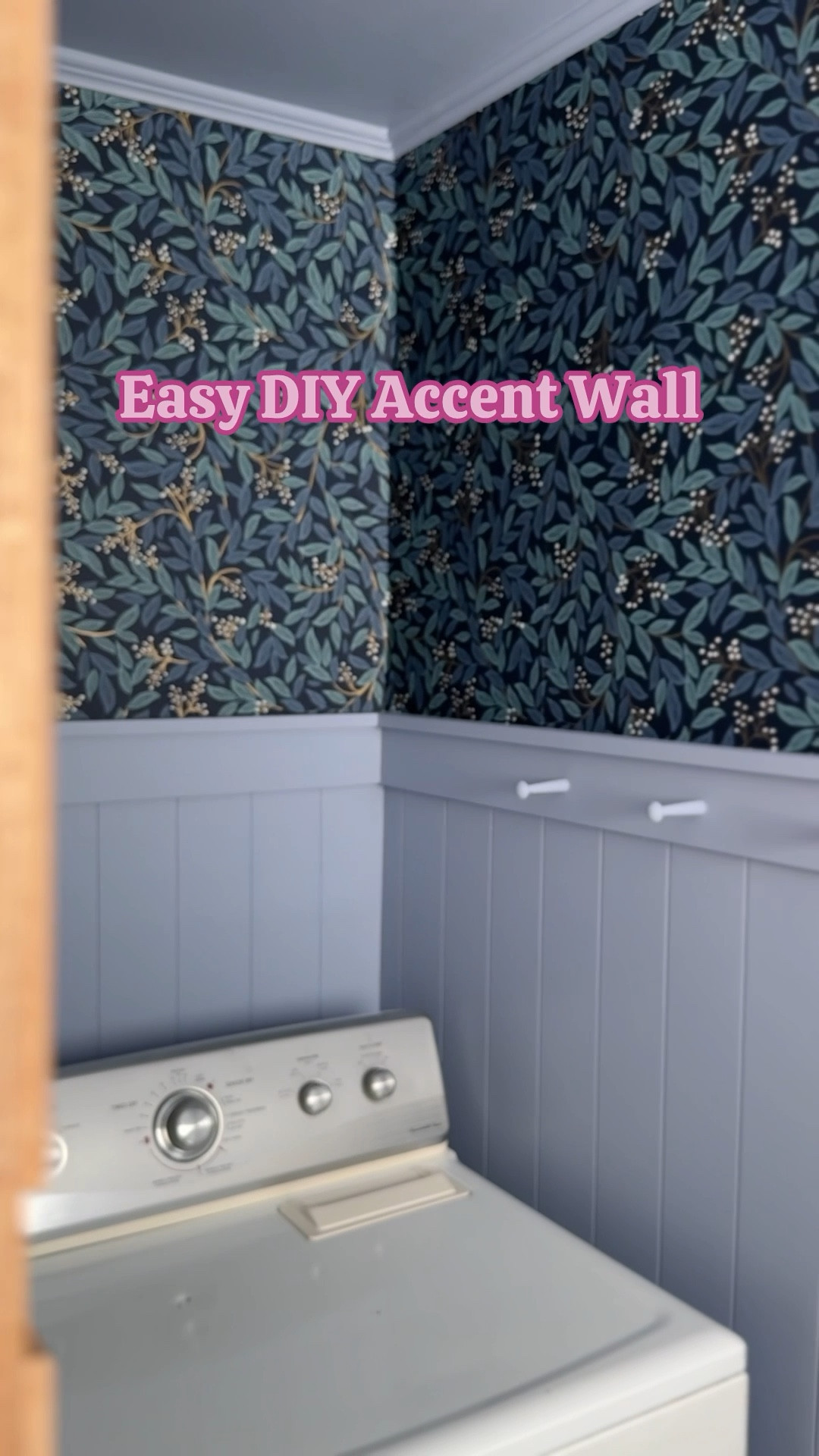 Here is an easy, one weekend project accent wall!

