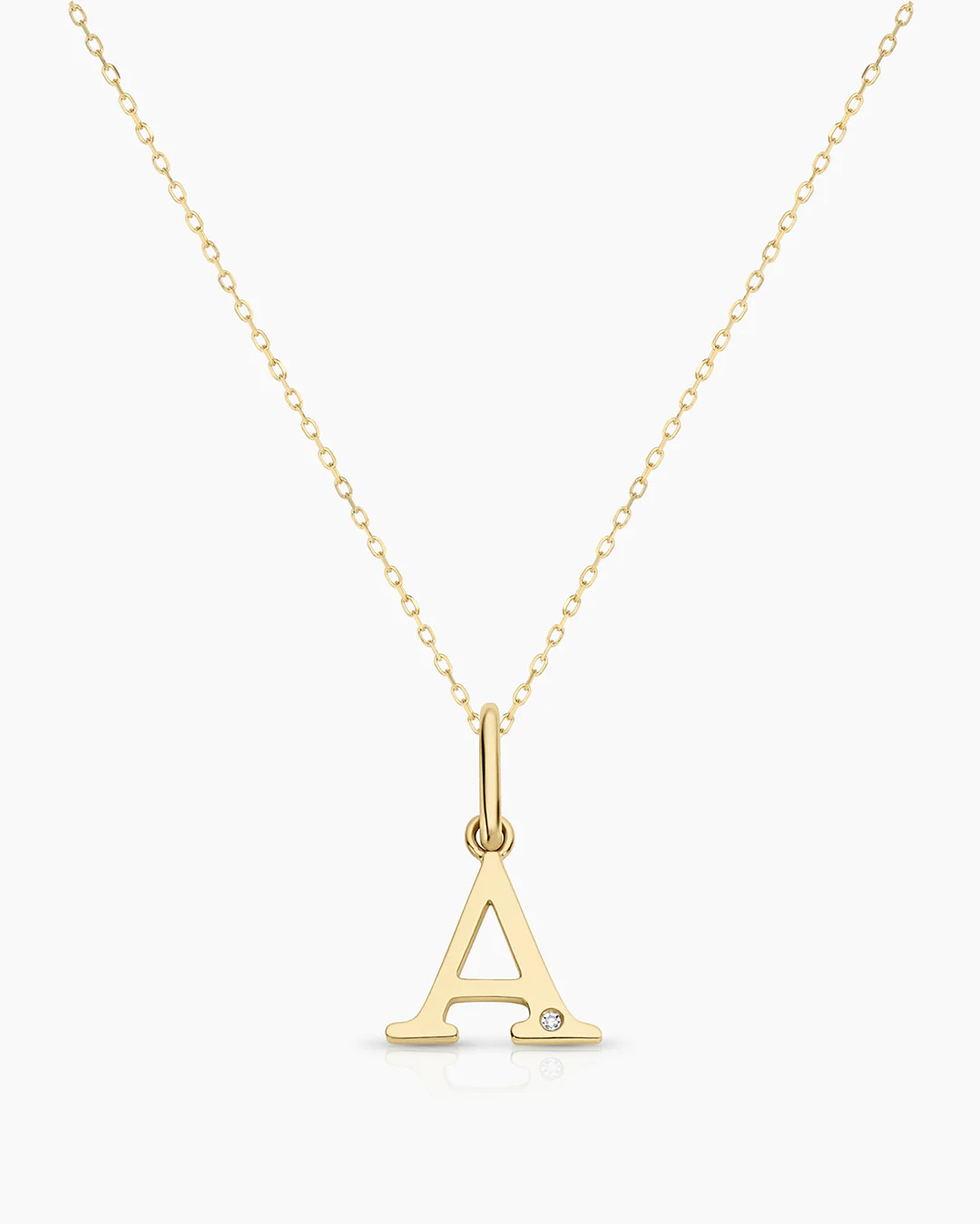 Diamond Vintage Alphabet Necklace | Gorjana