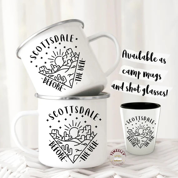 Scottsdale Before the Veil Bachelorette Party Camp Mug Shot - Etsy | Etsy (US)