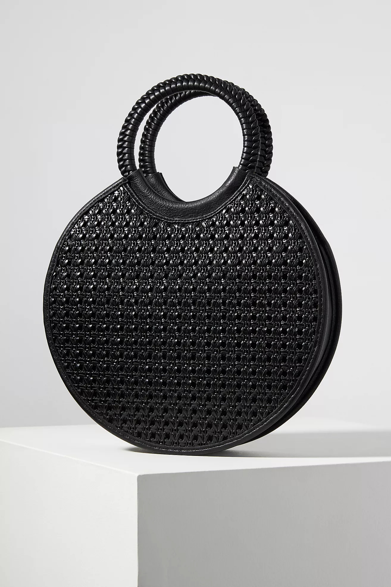 Woven Circle Satchel | Anthropologie (US)