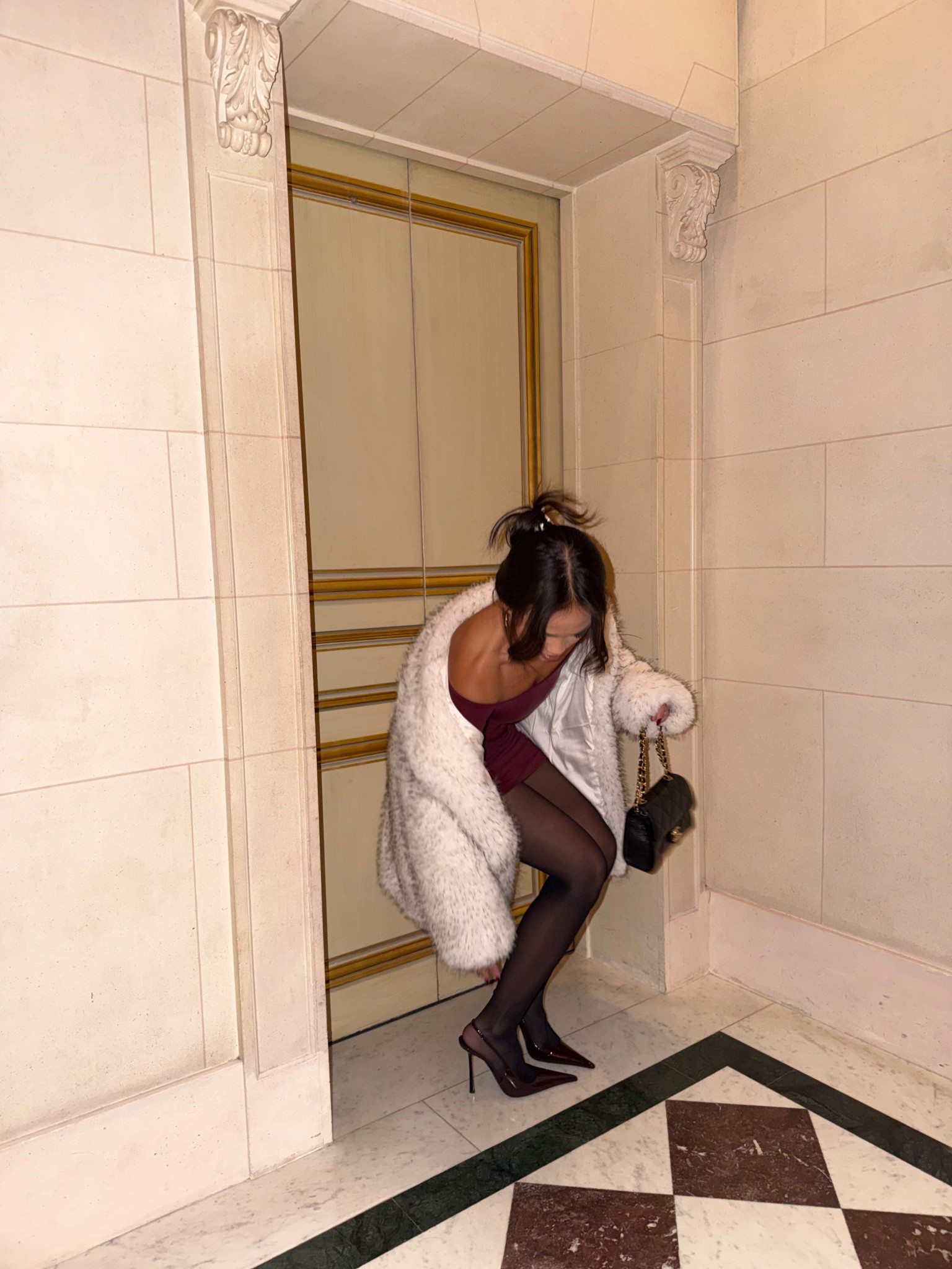 Going out outfit in Paris! 

elevated looks, chic outfit, dinner outfit, going out outfit, off the shoulder dress, purse, fur coat, slingback heels, elevated evening look, luxe night out outfit, chic going out look, elegant evening outfit, upscale going out outfit, old money style, polished and refined

#LTKPetite #LTKHoliday #LTKootd