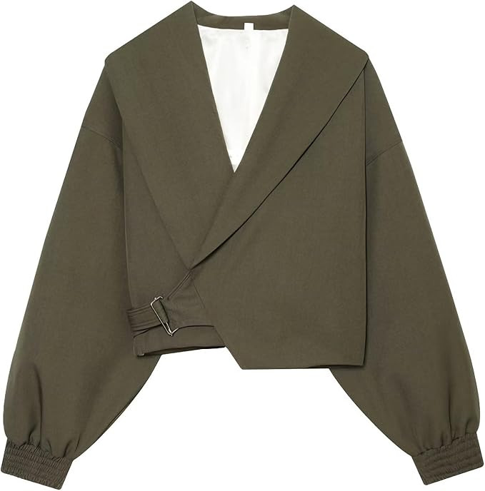 2026 Cropped Oversized Trench Jacket for Women | Amazon (US)