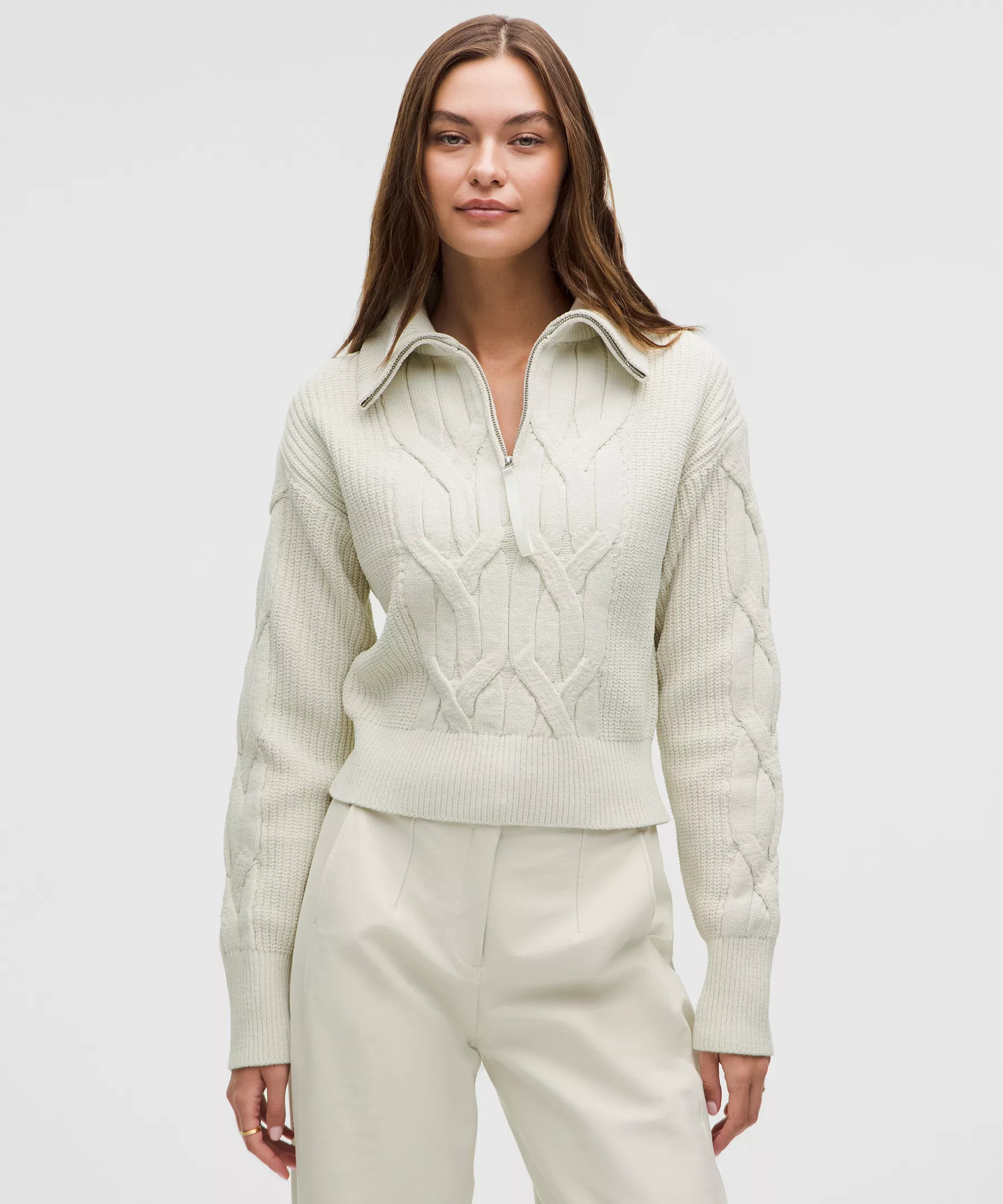 Cable-Knit Oversized Half Zip | Lululemon (US)