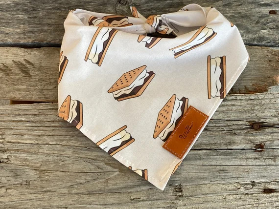 S'mores Personalized Pet Dog Bandana Marshmallow Pet | Etsy | Etsy (US)