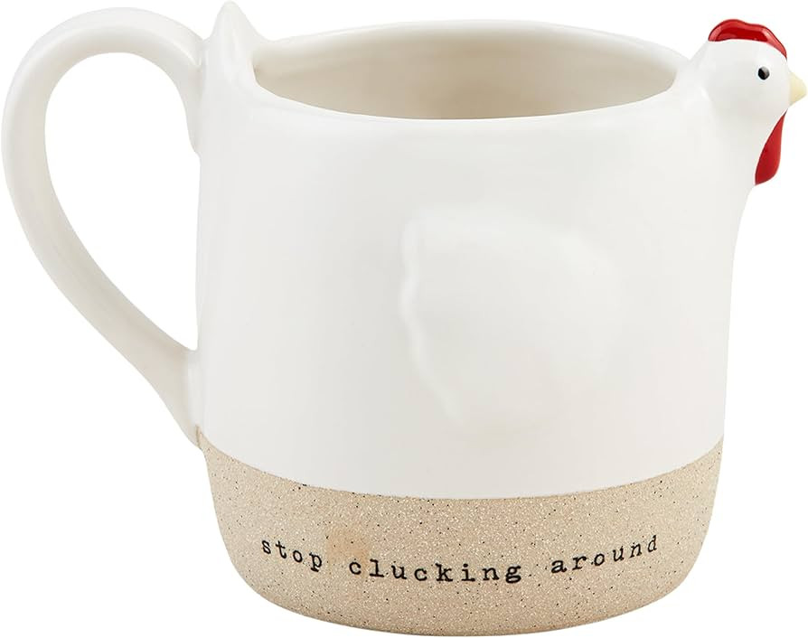Mud Pie Chicken Mug; 12 oz | Amazon (US)