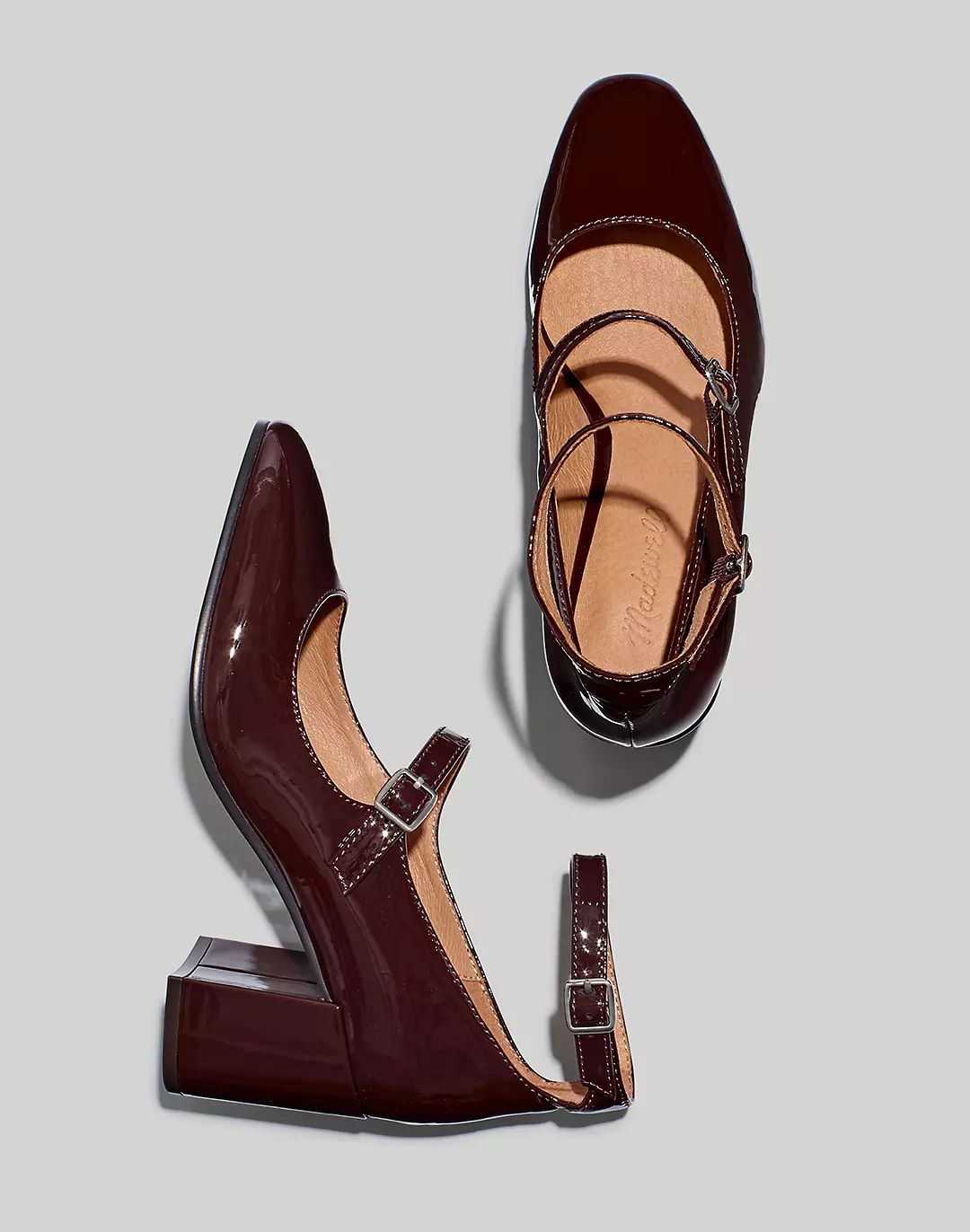 The Maddie Heeled Mary Jane in Patent Leather | Madewell