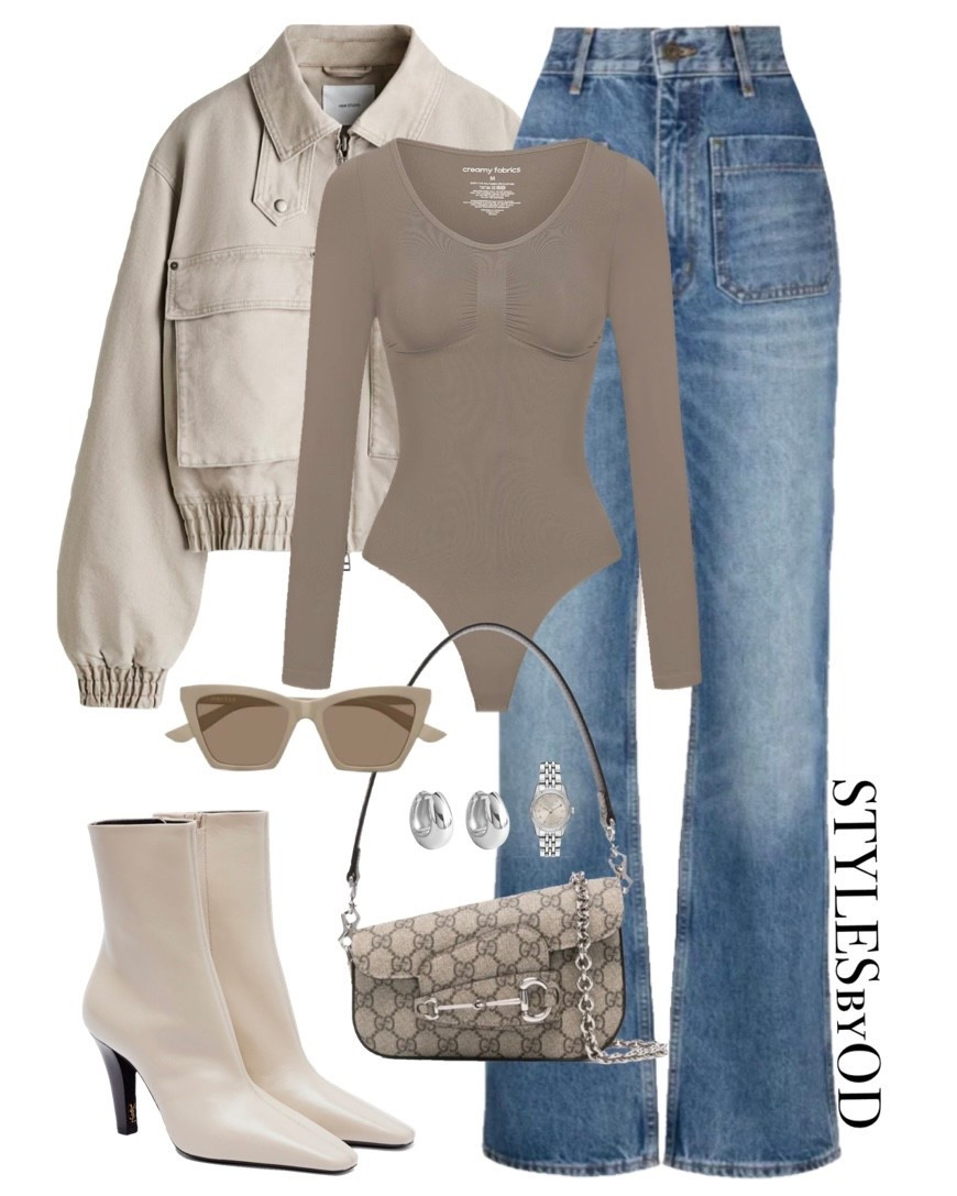 NEUTRAL LAYERS & DENIM🫶🏼🫐
There is nothing more satisfying than a perfectly executed neutral palette. This outfit takes the "Clean Girl" aesthetic to a sophisticated new level, combining soft taupe tones with the structured silhouette of classic denim.

#LTKstyletip #LTKfashion #casualoutfit casual chic outfit for a daily cozy stroll, simple neutrals, winter capsule wardrobe 

#LTKootd #LTKSaleAlert #LTKSeasonal