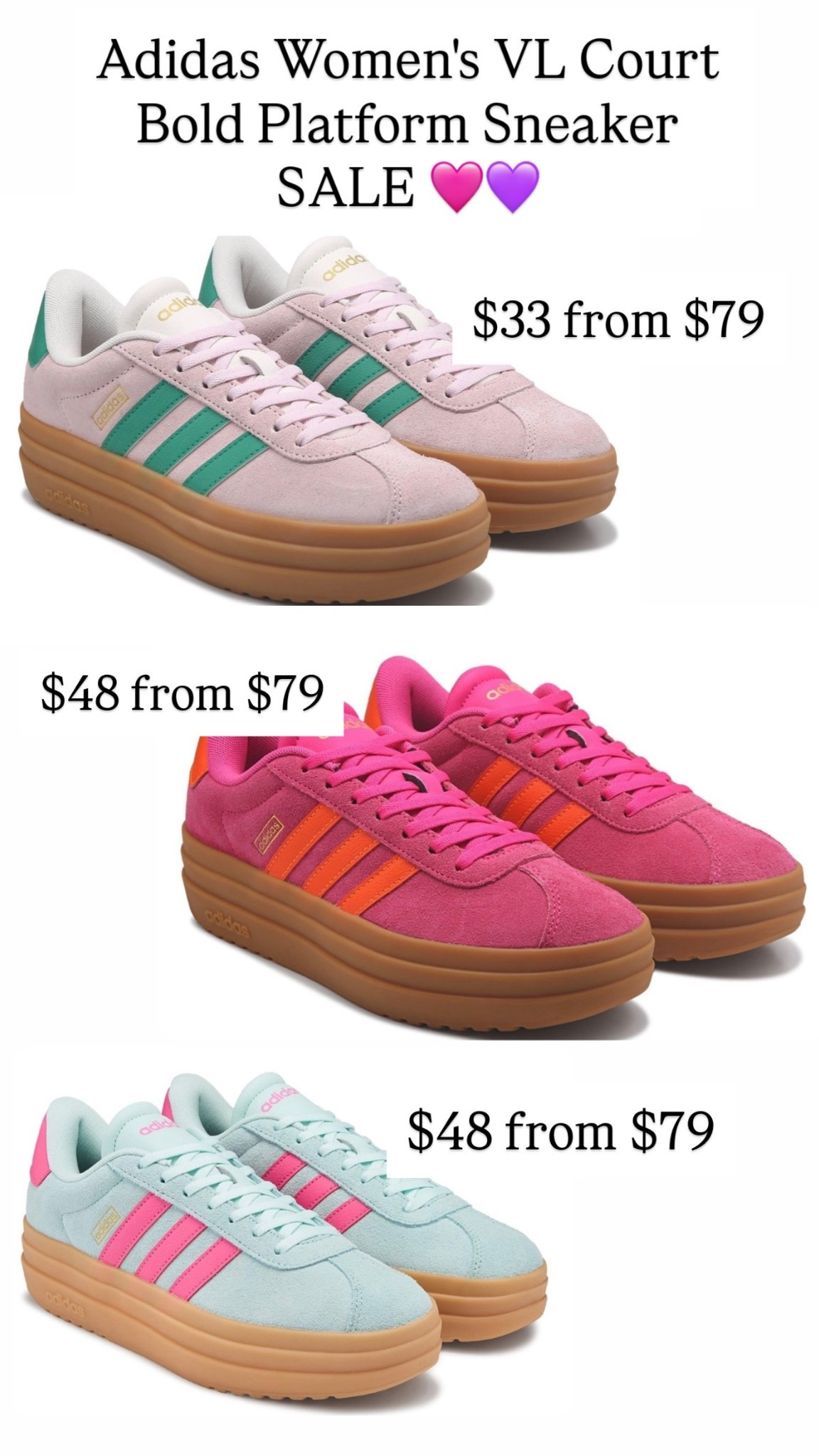 Women's VL Court Bold Platform Sneakers are on sale 🩷💜❤️

#LTKSaleAlert