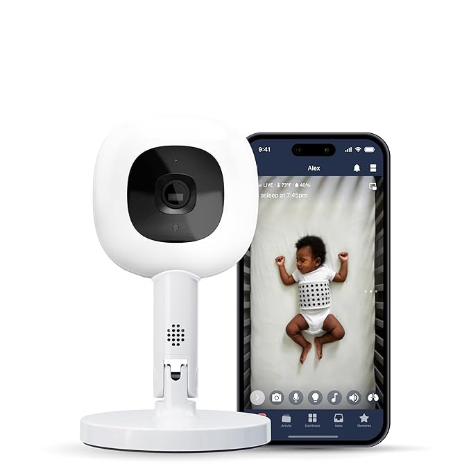 Nanit Pro Smart Baby Monitor & Flex Stand - 1080p Secure Wi-Fi Video Camera, Sensor-Free Sleep Br... | Amazon (US)