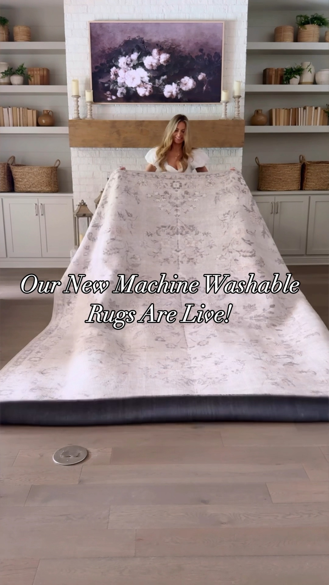 The gorgeous new machine washable rugs are now live! They come in 5 sizes, 2x3, 2x8 runner, 5x7, 8x10, & 9x12! They are super easy to clean. Just put them in the washing machine and lay them flat to dry! 

#LTKHome #LTKSeasonal #LTKStyleTip
