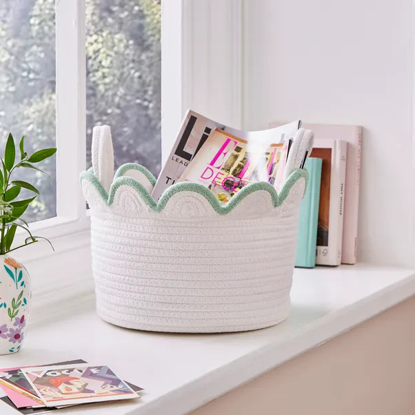 Small Scalloped Rope Basket | Dunelm (migrated)