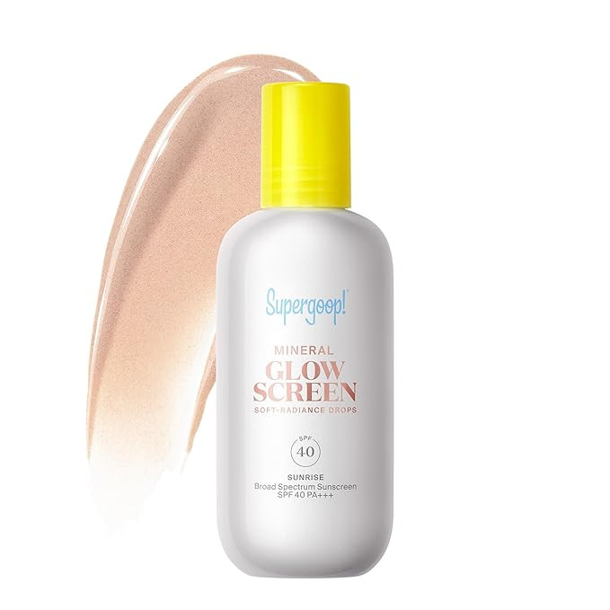Supergoop! Glowscreen Soft-Radiance Drops Mineral SPF 40 - Sunrise - 1.7 oz - Visibly Illuminates... | Amazon (US)