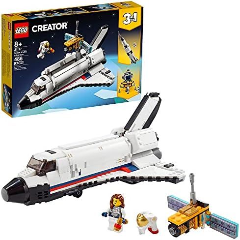 LEGO Creator 3in1 Space Shuttle Adventure 31117 Building Kit; Cool Toys for Kids Who Love Rockets an | Amazon (US)