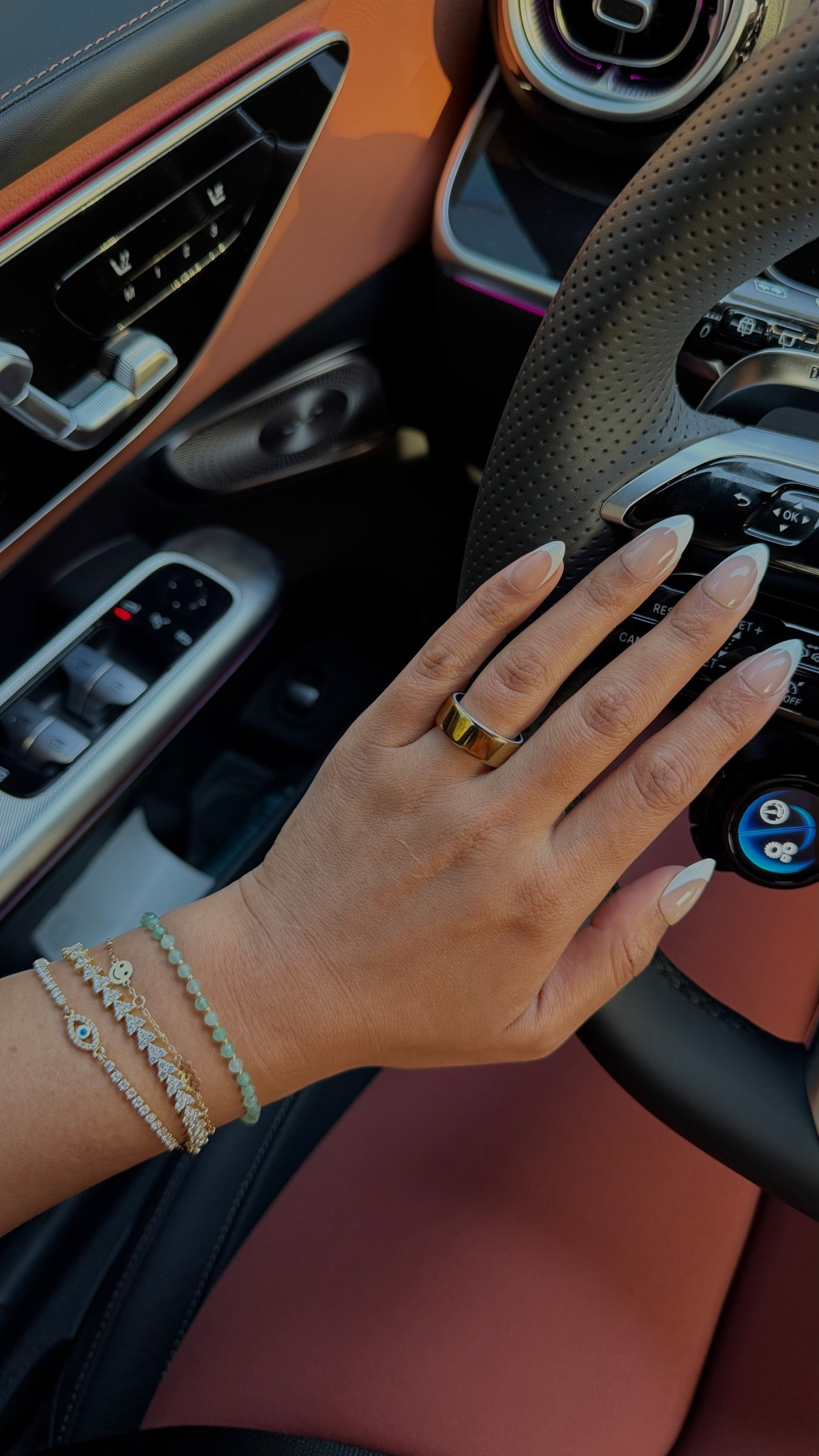 New press on French mani + bracelet stack 

#LTKootd