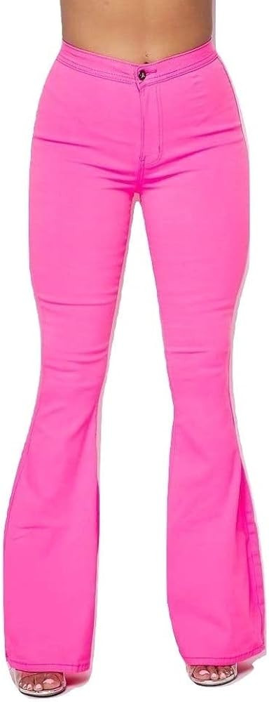 SOHO GLAM High Waisted Stretchy Bell Bottom Jeans | Amazon (US)