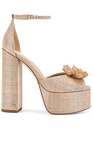 Sam Edelman Kori Flora Platform in Tan. - size 9.5 | Revolve Clothing (Global)