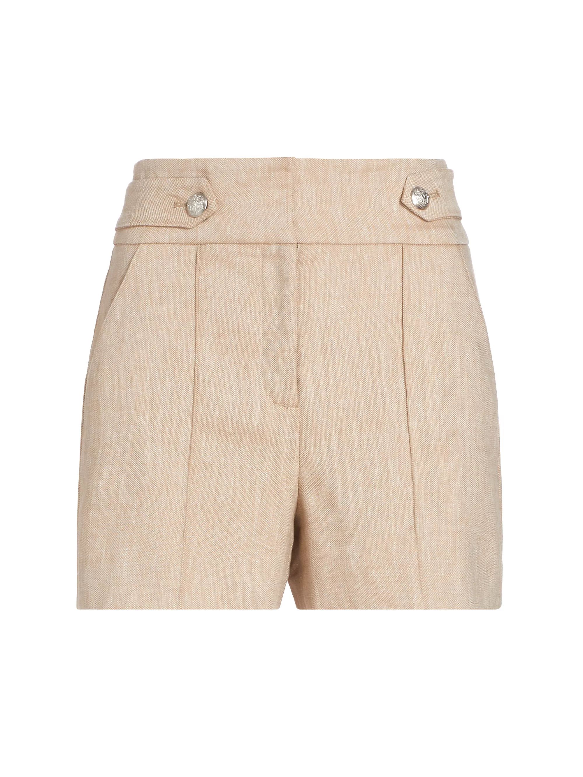 Runo Linen-Blend Shorts | Saks Fifth Avenue