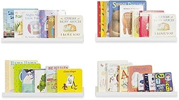 Wallniture Denver Wall Mounted Floating Shelves for Nursery Decor - Kid’s Room Bookshelf Displa... | Amazon (US)