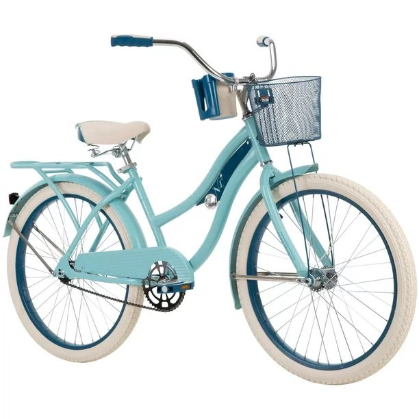 Huffy 24" Nel Lusso Girls' Cruiser Bike, Blue | Walmart (US)
