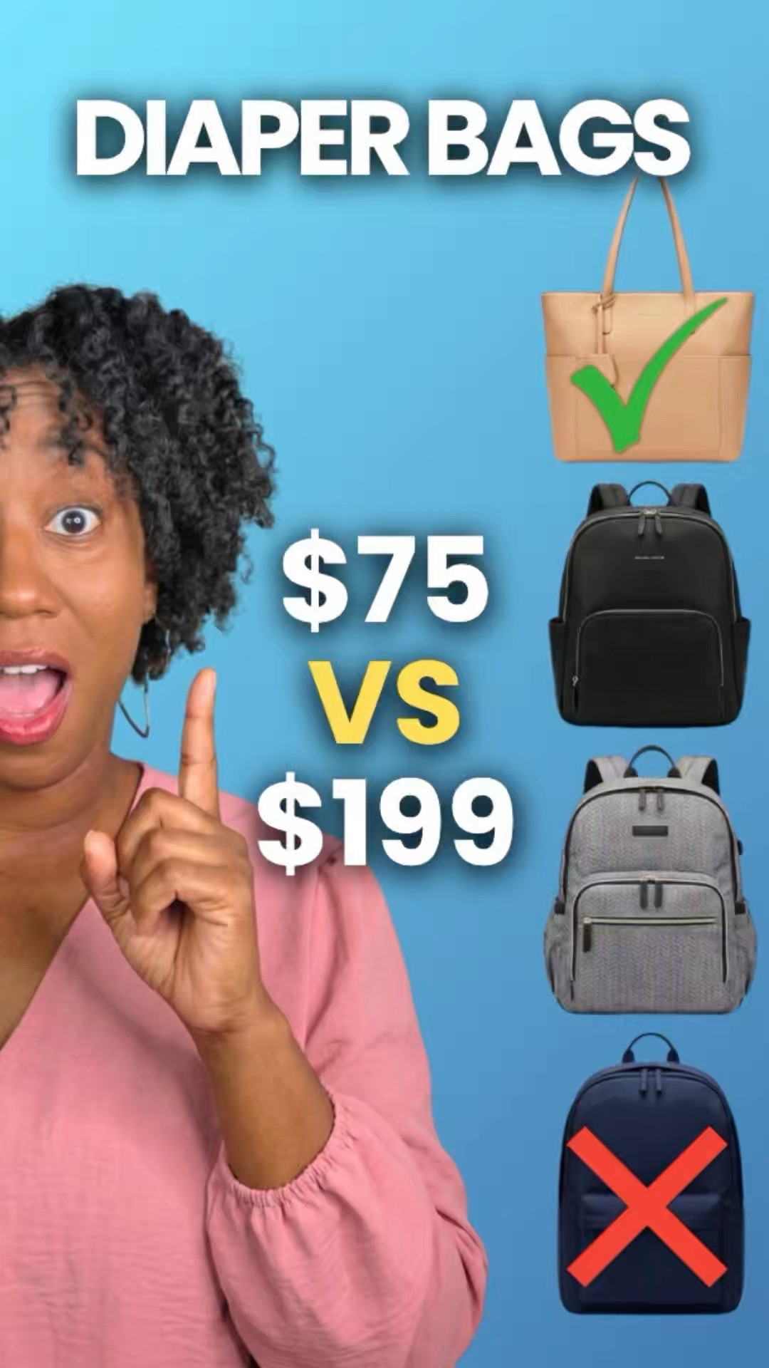 Is a $199 diaper bag actually worth it? ⬇️
I compared 4️⃣ diaper backpacks — from $75 all the way to $199 — and the results genuinely surprised me.

But here’s what nobody tells you:
🙅🏾‍♀️Price does not always equal function
🙅🏾‍♀️The most stylish bag is not always the most practical one
🙅🏾‍♀️And the budget option might be smarter than you think
The right bag depends entirely on YOUR priorities as a parent.

#LTKBaby #LTKKids #LTKBump