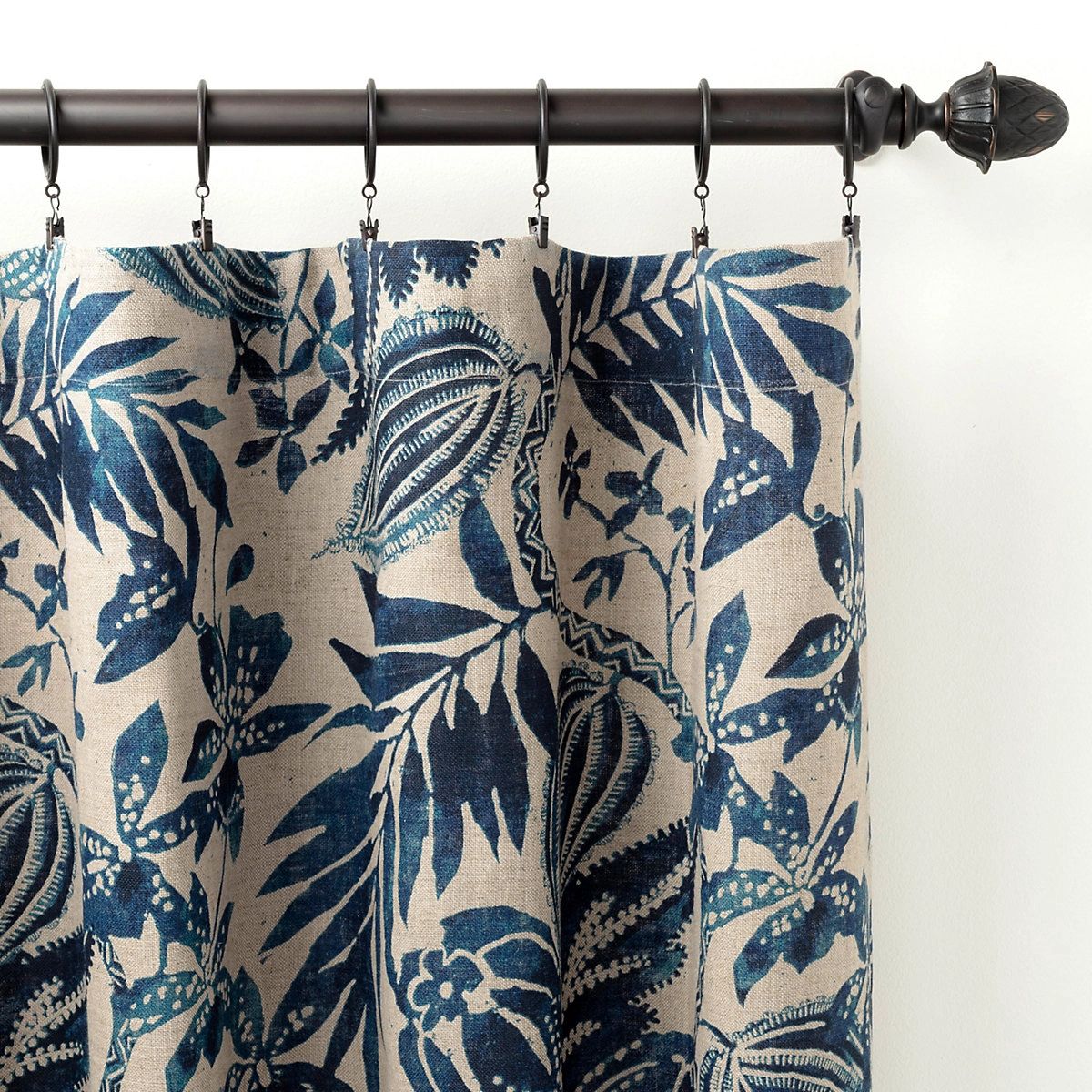 Antigua Linen Curtain Panel | Annie Selke