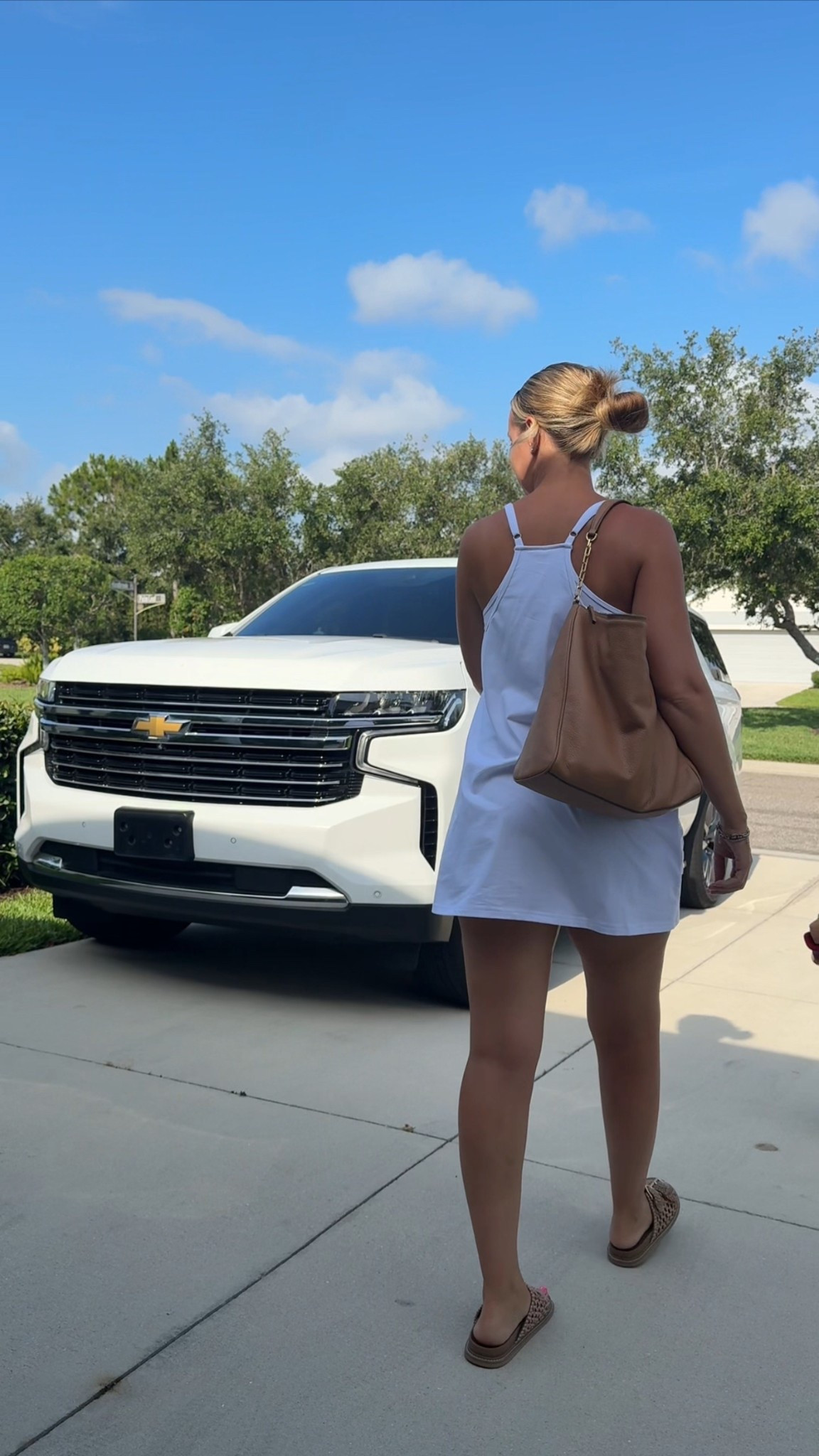 White athletic dress 🤍